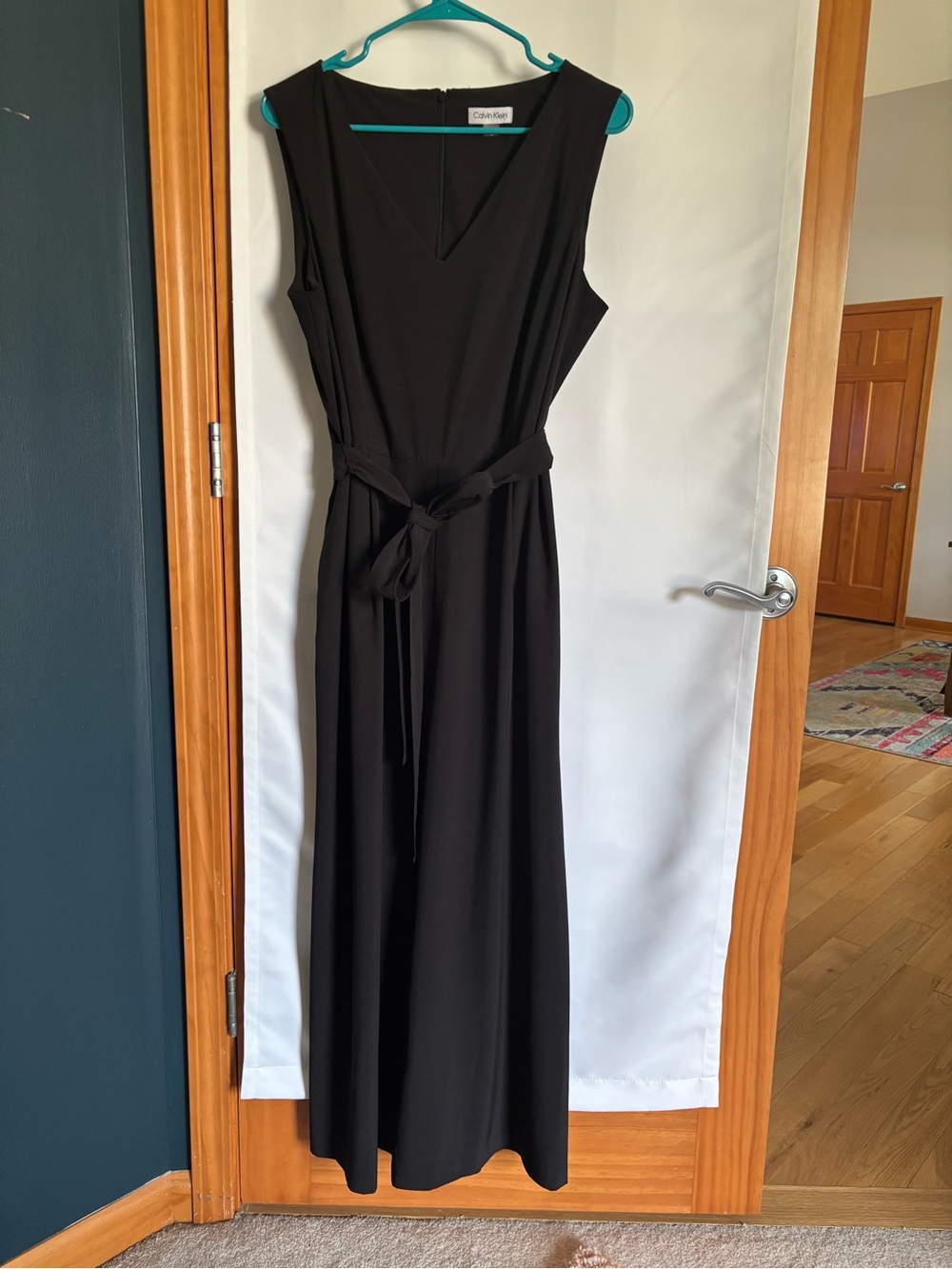 Calvin Klein Black Sleeveless V-Neck jumpsuit